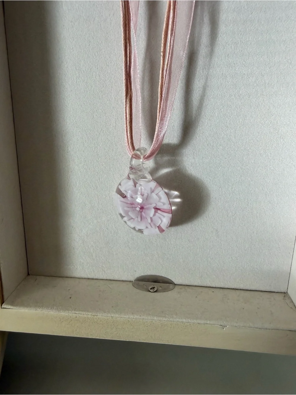 Delicate Pink Ribbon Necklace - Women Accessories